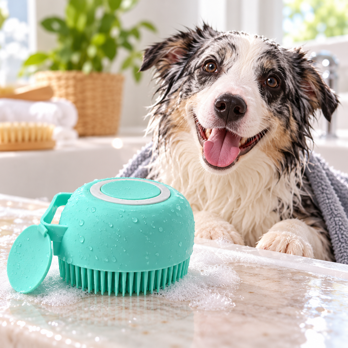 Cepillo de Baño 2 en 1 con Dispensador de Champú | MAWII™